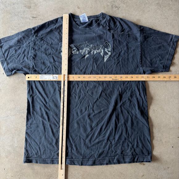 VINTAGE 90S Y2K REZ OF WAR METAL GOTH PUNK T-SHIRT MUSIC BAND GRAPHIC MENS XL - Picture 5 of 5